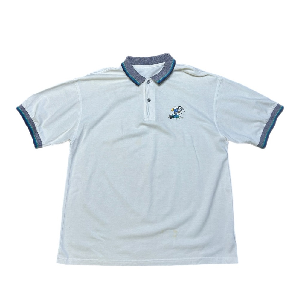 Vintage Disney Donald Duck Golf Polo Shirt with Embroidered Donald Duck Logo
